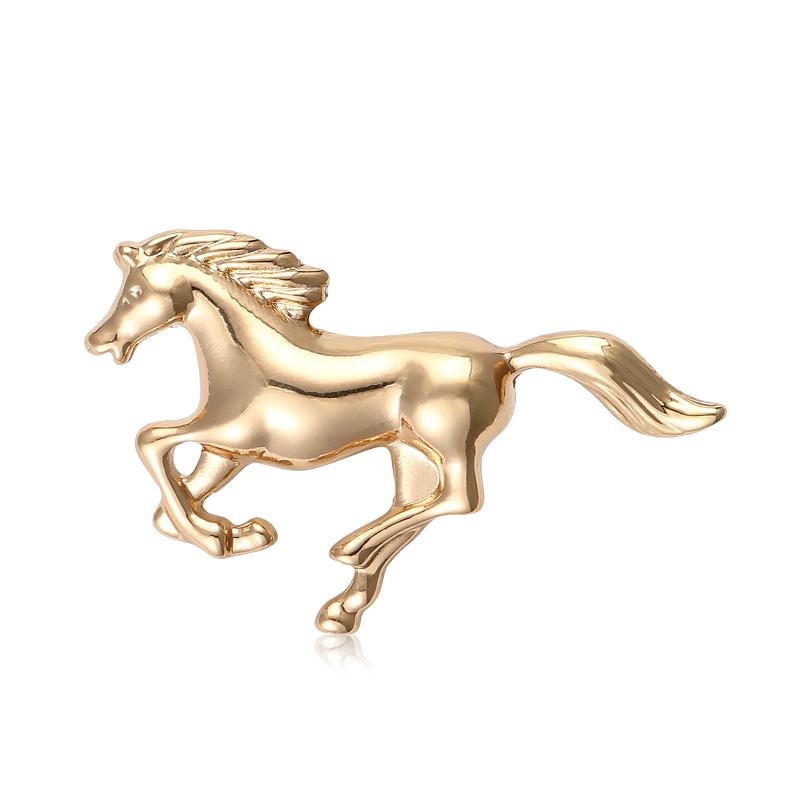 Classic Horse Brooch For Women Men Versatile Clothing Animal Pins Friends Party Gifts Banquet Jewelry Accessory