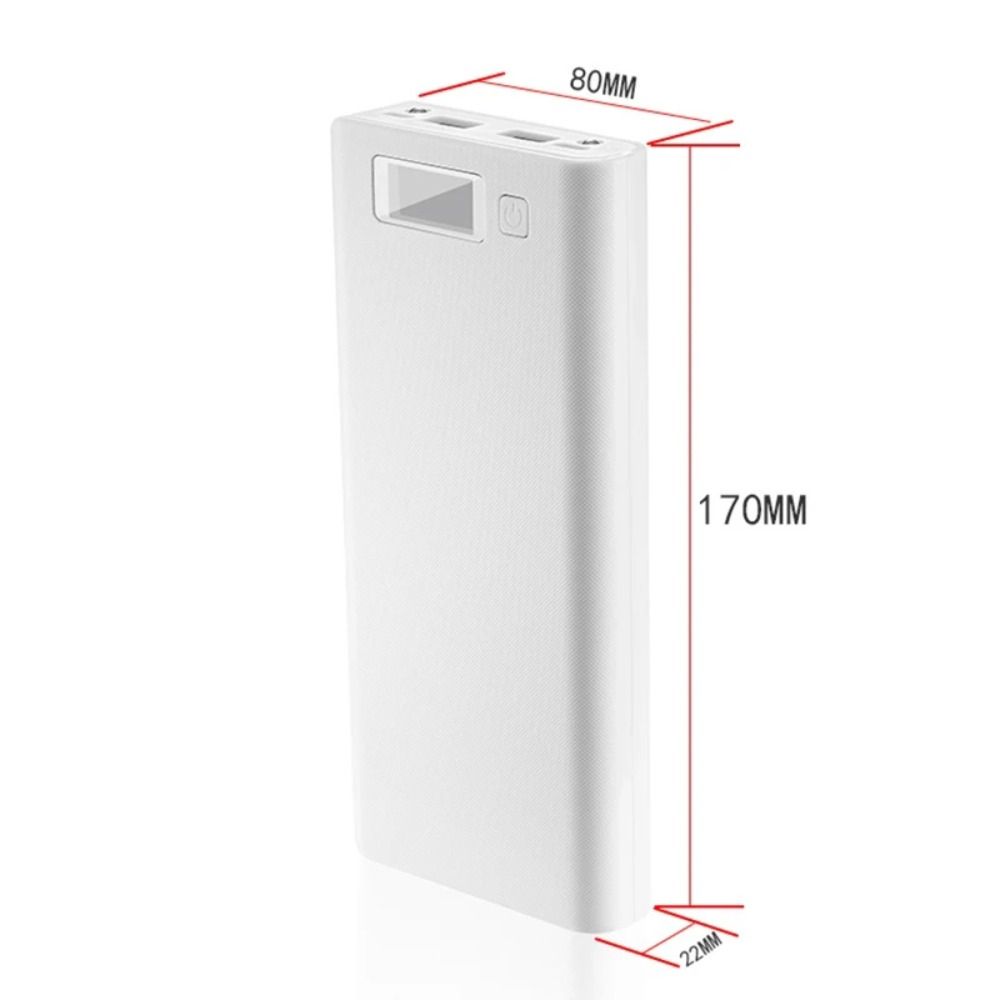 Cold Light Screen Battery Holder 8*18650 Charging Storage Case Mobile Phone Charger Shell Case