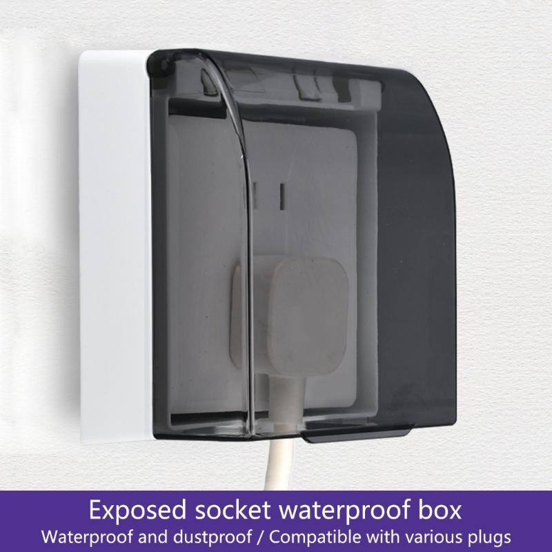 86 Type Outdoor Socket Waterproof Box Socket Case Receptacle Protector Plastic Electrical Outlet Cover Dustproof Box
