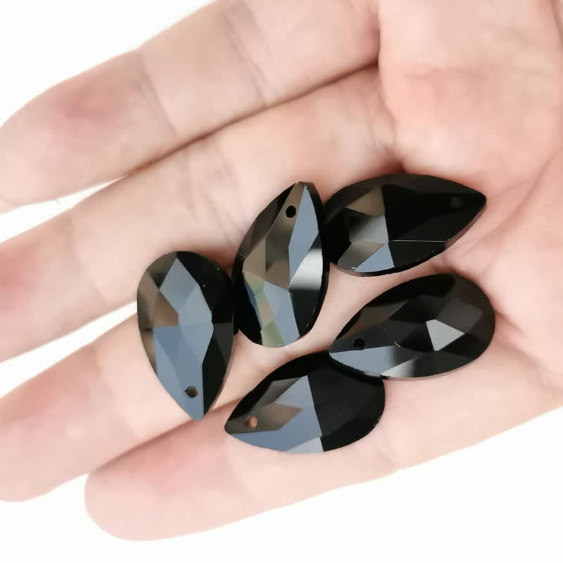 Wholesale lots Faceted Hole Crystal Glass rhinestones Teardrop loose beads jewelry Jewelry beads accessories 8X12/10X14m