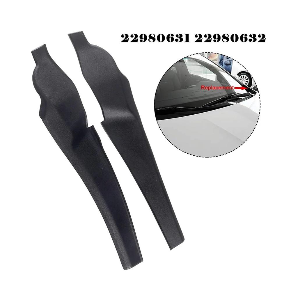 2Pcs Car Front Wiper Side Cowl Extension Cover Trim For Cadillac XTS 2013-2019