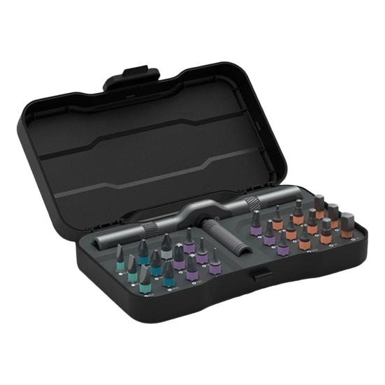 24/42Pcs Magnetic Ratchet Screwdriver Set Compact Portable Ratchet Screwdriver with Reversible High Torque Drive Handle