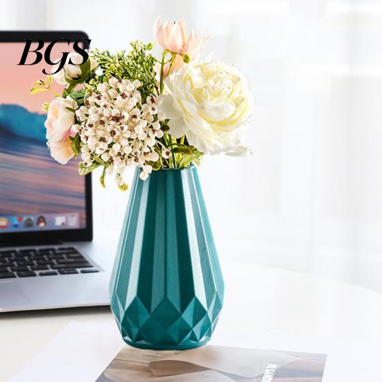 Modern Vase Flower Geometric Design Holder Smooth Surface Floral Stylish Nordic for Table Home Decoration