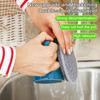 20/1PCS Double-side Dishwashing Sponges Silver Wire Cleaning Sponge Pot Dish Wash Sponge Oil Removal Scouring Pads for Kitchen Cleaning