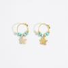 BIMBA Y LOLA [24SS] Turquoise Hoop Earrings B245AIW013TQF