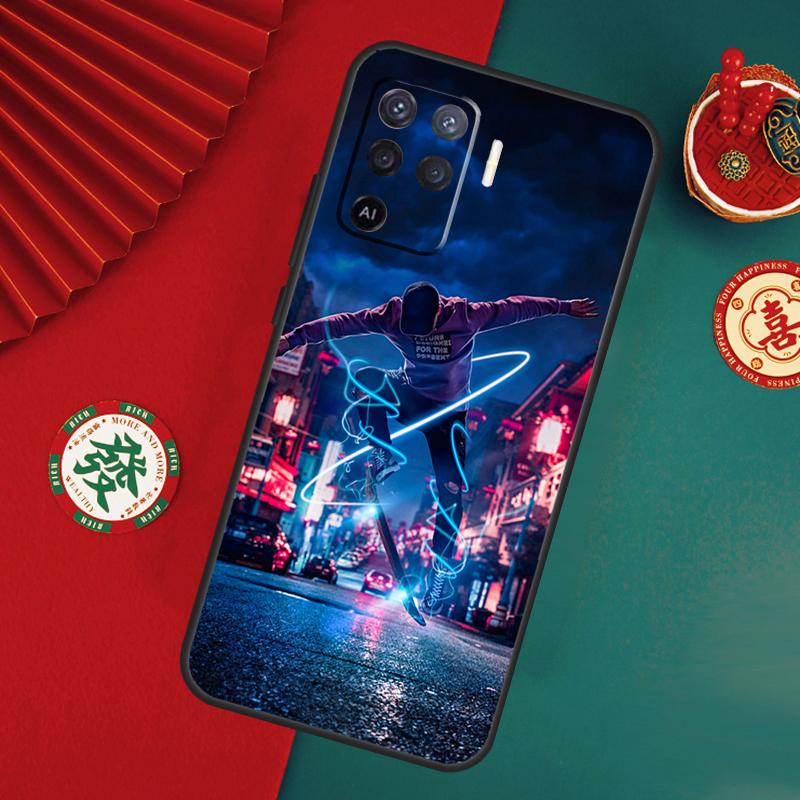 Cool Skate Case For Oppo A15 A17 A57 A6 A5 Pro A54 A74 A94 A16 A76 A96 A40 A60 A80 A18 A38 A58 A78 A98