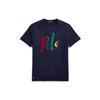 Polo Ss22 Лого Однотонный Трикотаж Футболка с Коротким Рукавом Мужские Топы Темно-Синий MNPOTSH1N821260-410