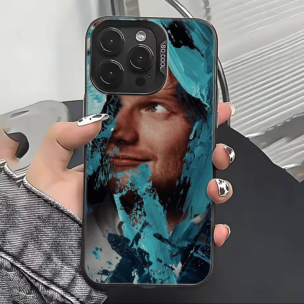 Чехол для телефона с изображением Эда Ширана для iPhone 17,16,15,14,13,12,11 Plus,Pro Max,XS, Цветной Серебристый Черный Чехол