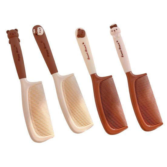 Парикмахерская расческа Yousheng с мелкими зубцами, очаровательная, милая, мультяшная, профессиональная, косметическая, аксессуар для волос, расческа из смолы в виде маленького кролика для студентов