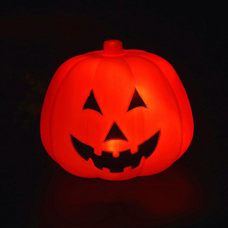 Хэллоуин Красочный Музыкальный Фонарь-Тыква и Конфетница с Управлением Звуком