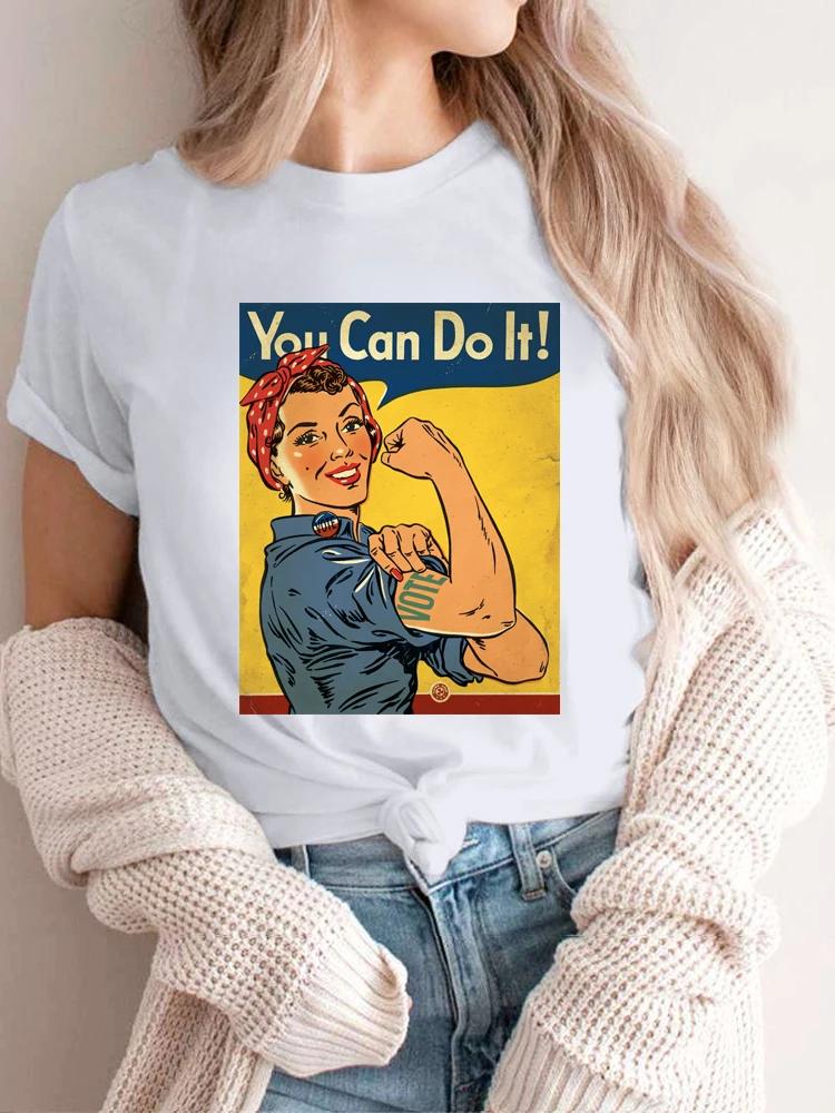 We Can Do It Letters Print Tshirt Momen Humor Warning Women T Shirt Lovely Camisa Short Sleeve Camisetas Mujer Gothic Y2k Tops