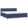 3140559 vidaXL Divan Bed with Mattress Blue 180x200 Cm Fabric