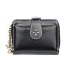 Lady's Short Purse Classic and Retro In Style. Features a Simple Design with Hardware Decorations and Is Suitable for Daily Use. Multiple Card Slots.