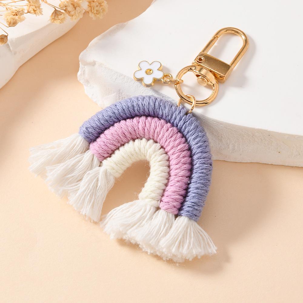 Радужный брелок-подвеска ручной работы