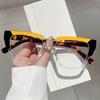 Oversized Eyeglasses Frames 2024 Stylish New In Multicolor Spectacles Trendy Fashion Non-Prescription Women Eyeglasses