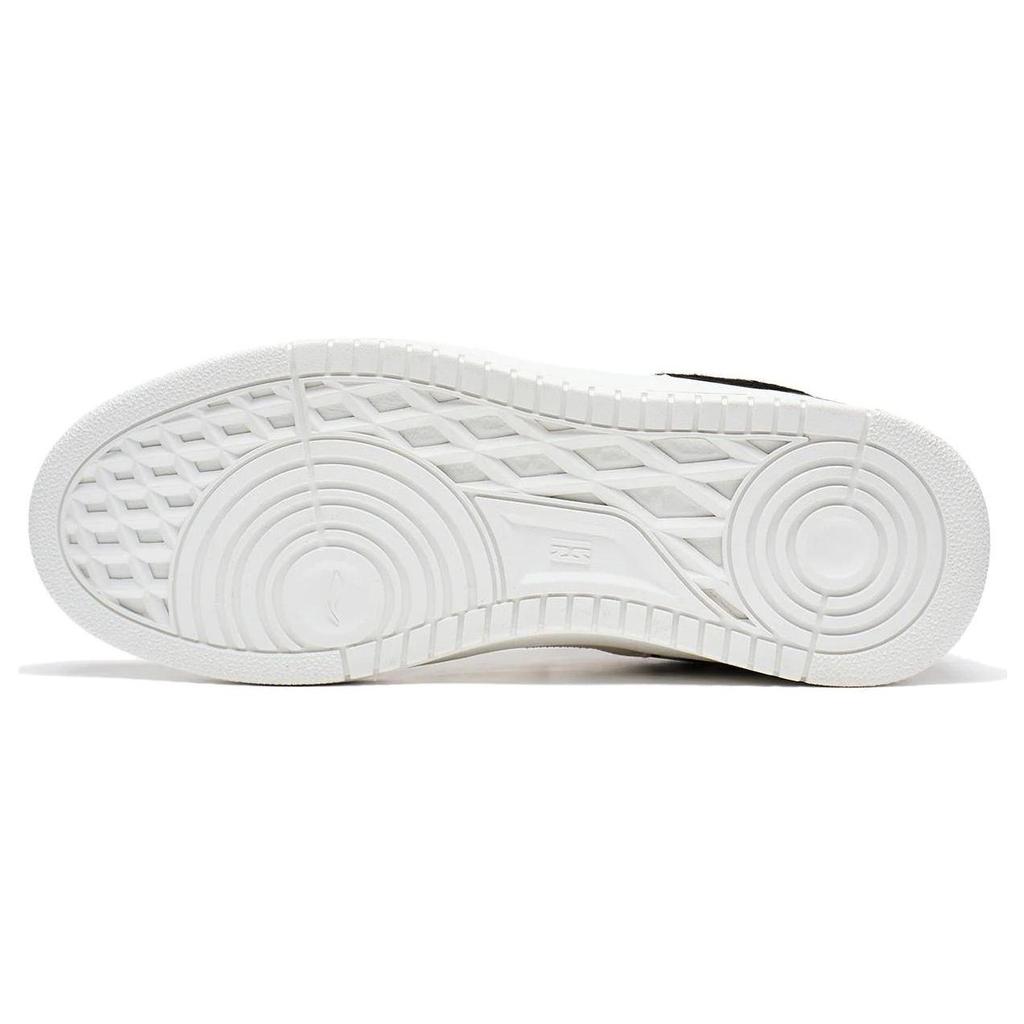 Li Ning Tian Ji Casual Reflective Slip Resistant Durable Low Top Skate Shoes Men Skate Shoes White Black AGCT375-4