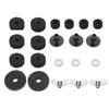 Cymbal Felts Hi-Hat Clutch Felt Hi Hat Cup Felt Cymbal Stand Sleeves with Base Wing Nuts and Cymbal Washer for Drum Set of 21Pcs