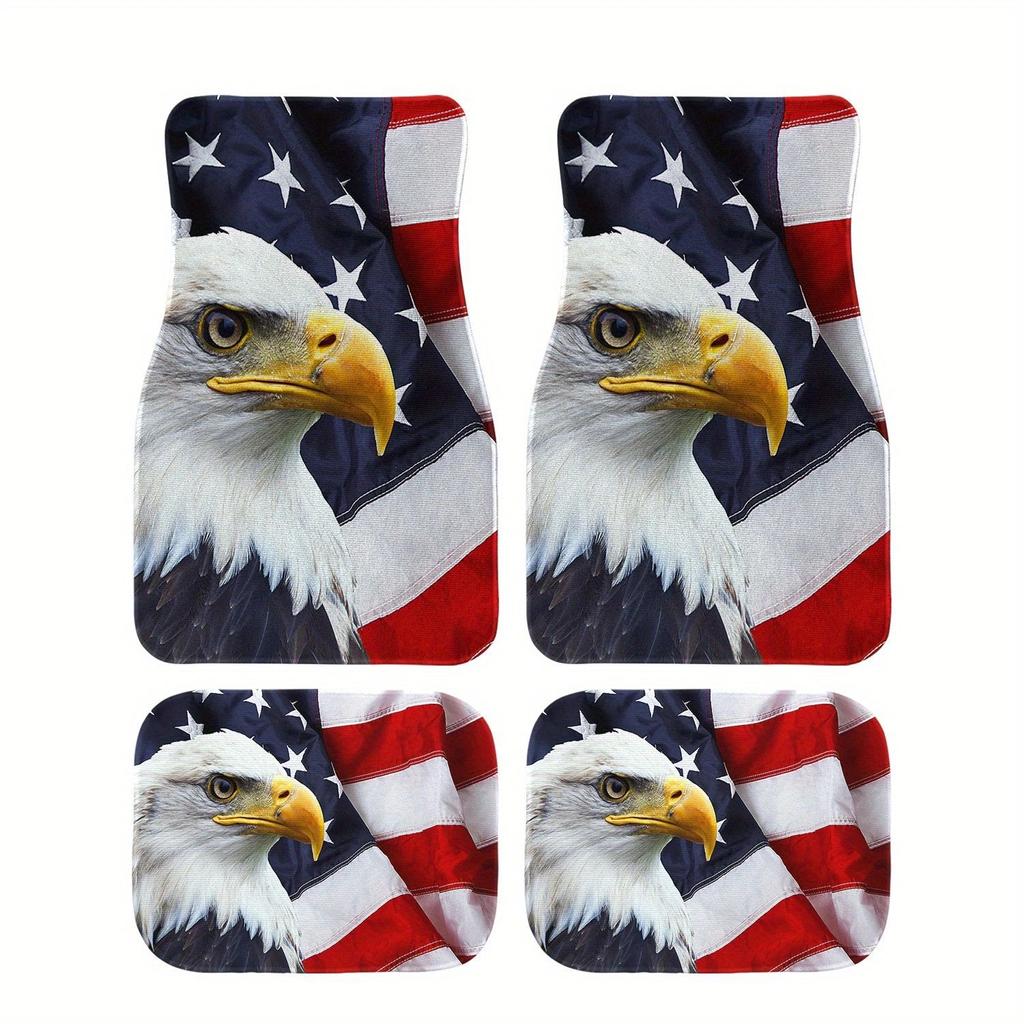 Автомобильные коврики для ног, универсальные коврики для ног в стиле бохо, комплект из 4 предметов, устойчивых к грязи, передние и задние коврики, автомобильные аксессуары