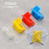 100pcs Reusable Floor Gap Clips Floor Leveling Tile Leveling Clips Replacement Tile Spacers Clips