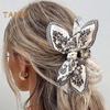Женские заколки-краб с бантом, двухсторонние заколки для волос с узором в виде ореха кешью, большие заколки-банты для длинных и коротких волос, аксессуары