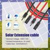 Удлинительный кабель для солнечной панели 10 AWG-6 мм2, медный провод, черный и красный с разъемом для солнечной батареи, солнечный фотоэлектрический кабель