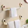 Настенная вешалка для полотенец на присосках, пластиковая вешалка для банных полотенец, одинарная штанга, вешалка для полотенец, ванная комната