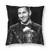 Football Messis Pillowcase Soft Fabric Cushion Cover Gift  Throw Pillow Case Cover Home Zippered Xcm