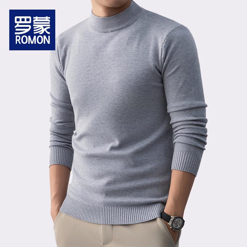 Мужской утолщенный теплый вязаный свитер с воротником-стойкой Romon WLW8803
