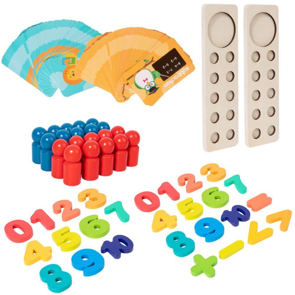 Montessori Number Block Montessori Math Toy Counting Toy  Early Educational Toy
