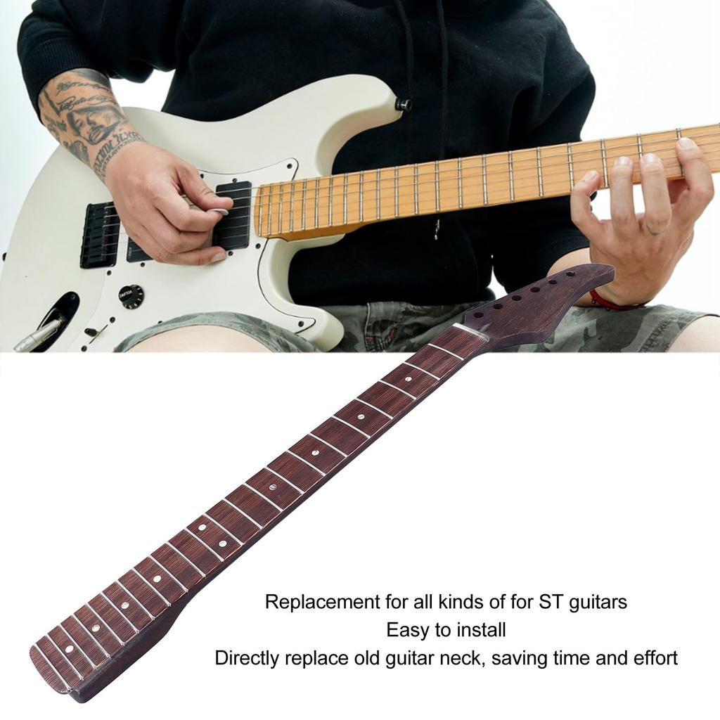 Гриф электрогитары с 22 ладами, накладка грифа из клена, гитарная накладка грифа, замена грифа электрогитары