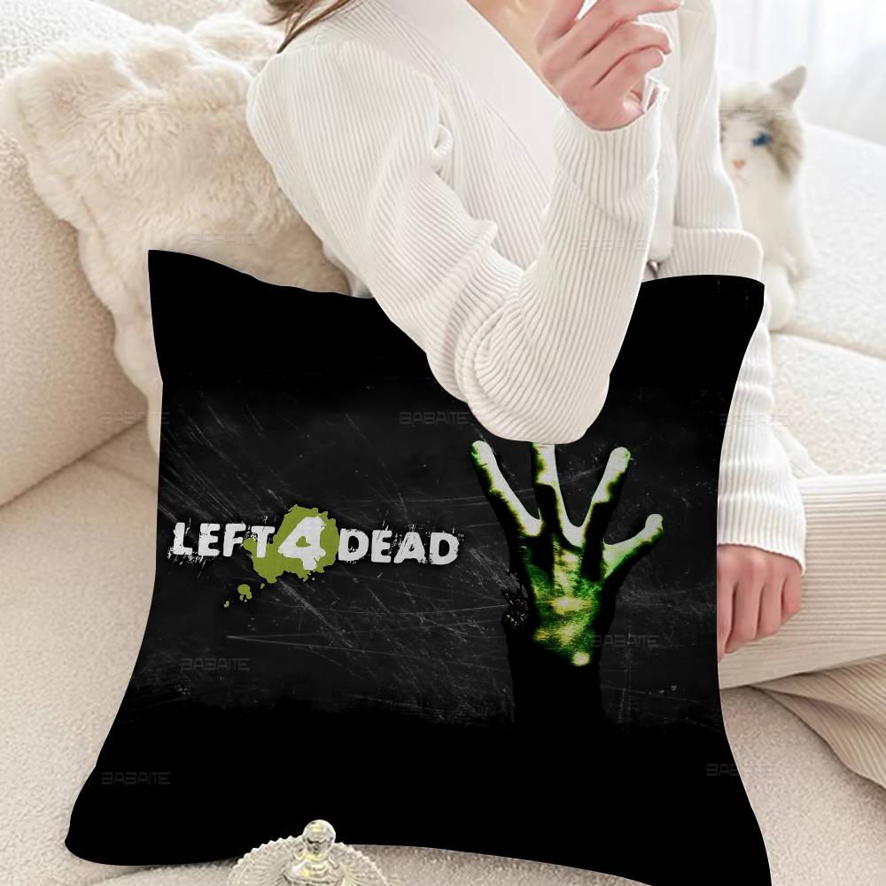 Игровой Анимационный Чехол на Подушку L-Left 4 Dead Автомобильная Декоративная Подушка для Дивана Автомобиля Рождественский Подарок 40x40см 45x45см