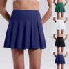 Women's High Waist Pleated Skirt With Shorts With Pockets Tennis Sports Golf Skirt Girls Skating Cheerleading Skirt