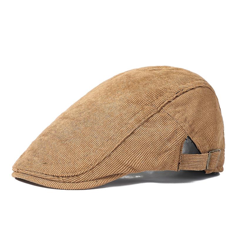 Вельветовая кепка, мужская однотонная фуражка в стиле ретро, ​​зимние кепки газетчика для мужчин, толстая кепка, кепка старика, шляпы художников