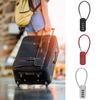Anti-theft 4 Digit Password Lock Wire Rope Security Coded Lock Portable Backpack Zipper Lock  Home