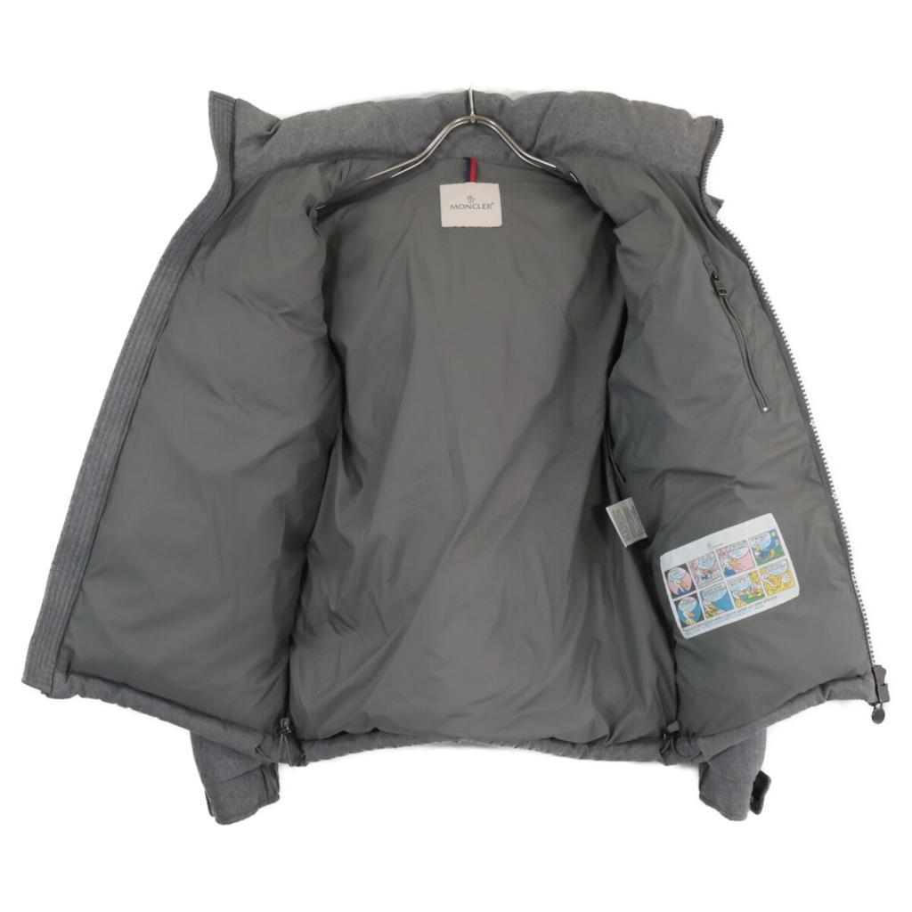 Moncler MONTGENEVRE Montgenevre шерстяная пуховая куртка 1 серая Б/у