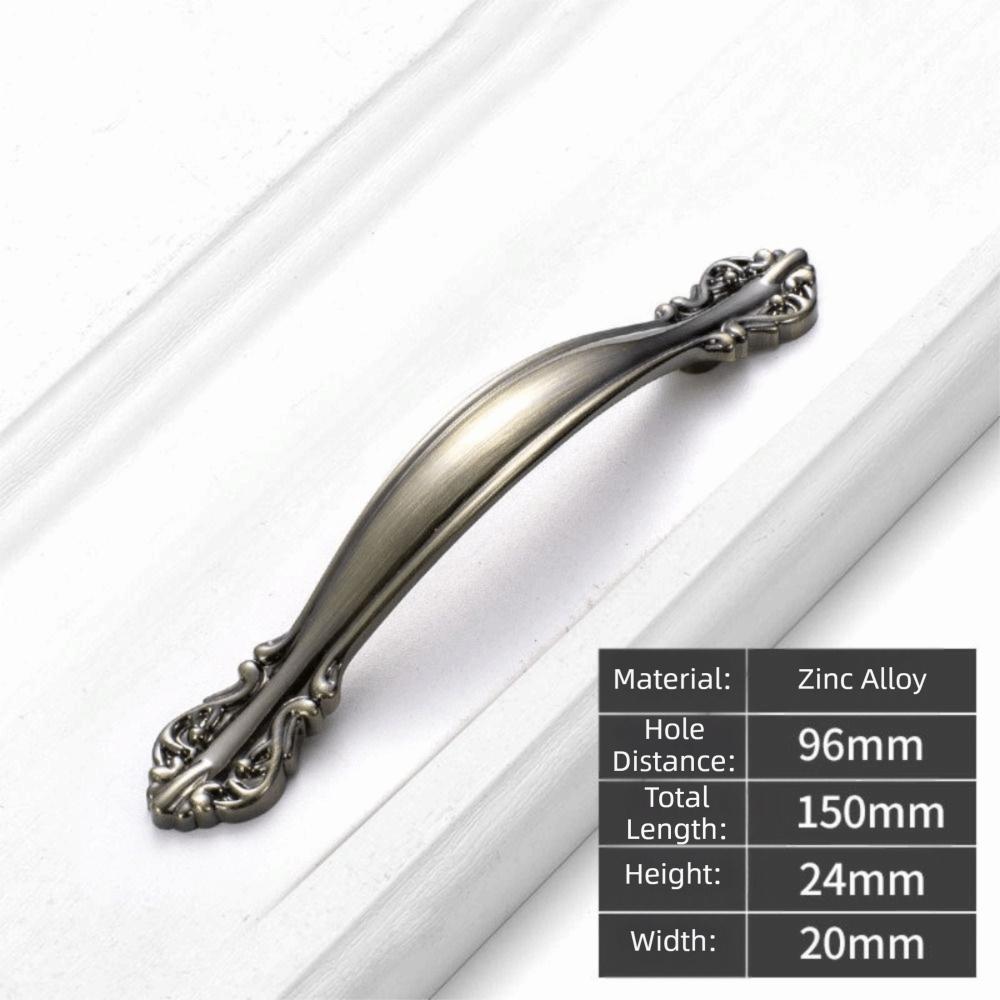 Bronze Finish Cabinet Handles And Knobs Zinc Alloy Antique Cabinet Handle Kitchen Cupboard