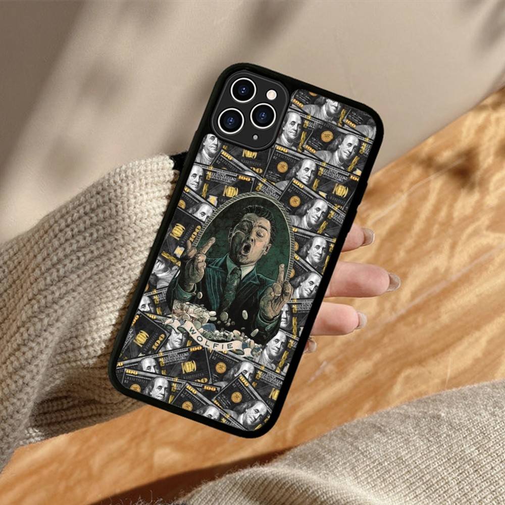 ТВ Волк С-Улицы С-Стены Для IPhone 17 16 Pro Max Air 15 14 13 12 Mini Plus 11 Жесткий PC+TPU Задняя Крышка Телефона