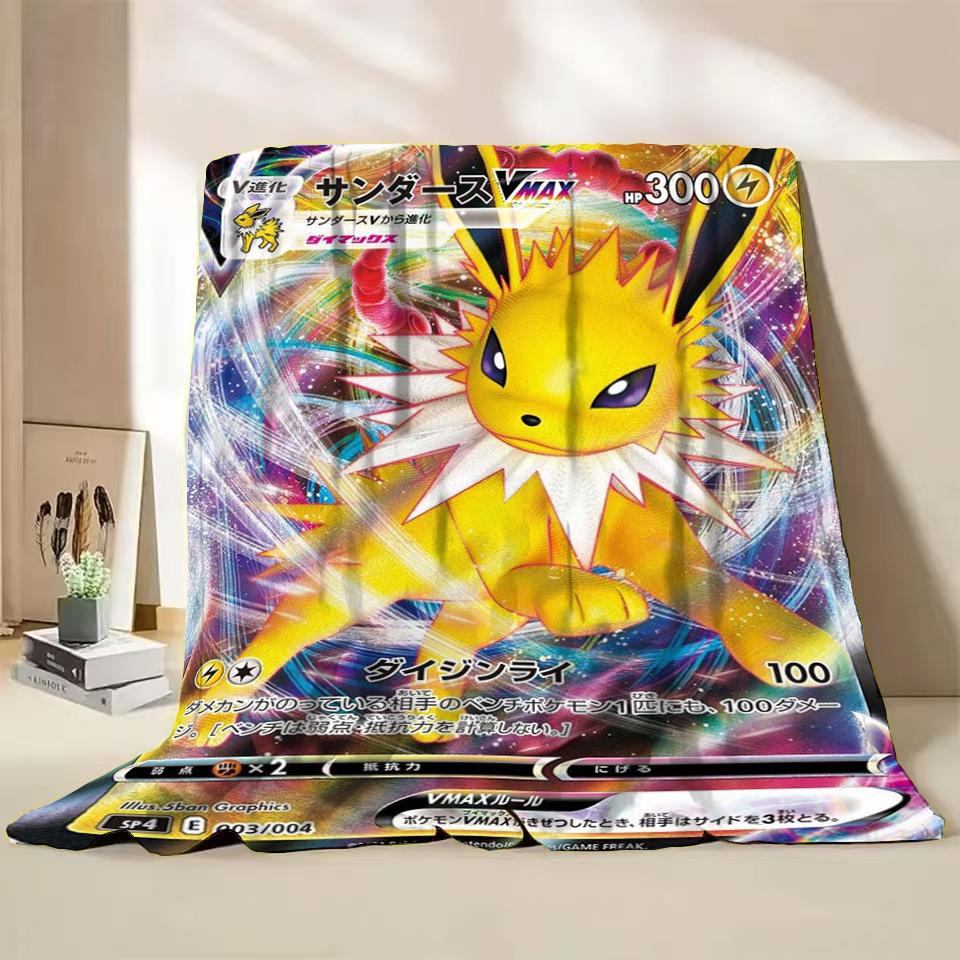 Фланелевое одеяло с персонажами мультфильмов Pokémon для спальни, кровати, дивана, для обеденного перерыва, пикника, путешествий. Мягкие детские подарки