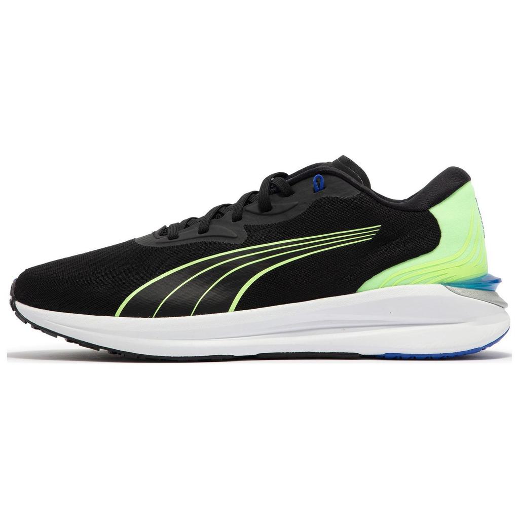 Puma Electrify Nitro 2 Round Toe Lace-Up Slip-Resistant Durable Low-Top Casual Running Shoes Men Sneaker Black Green 376814-10