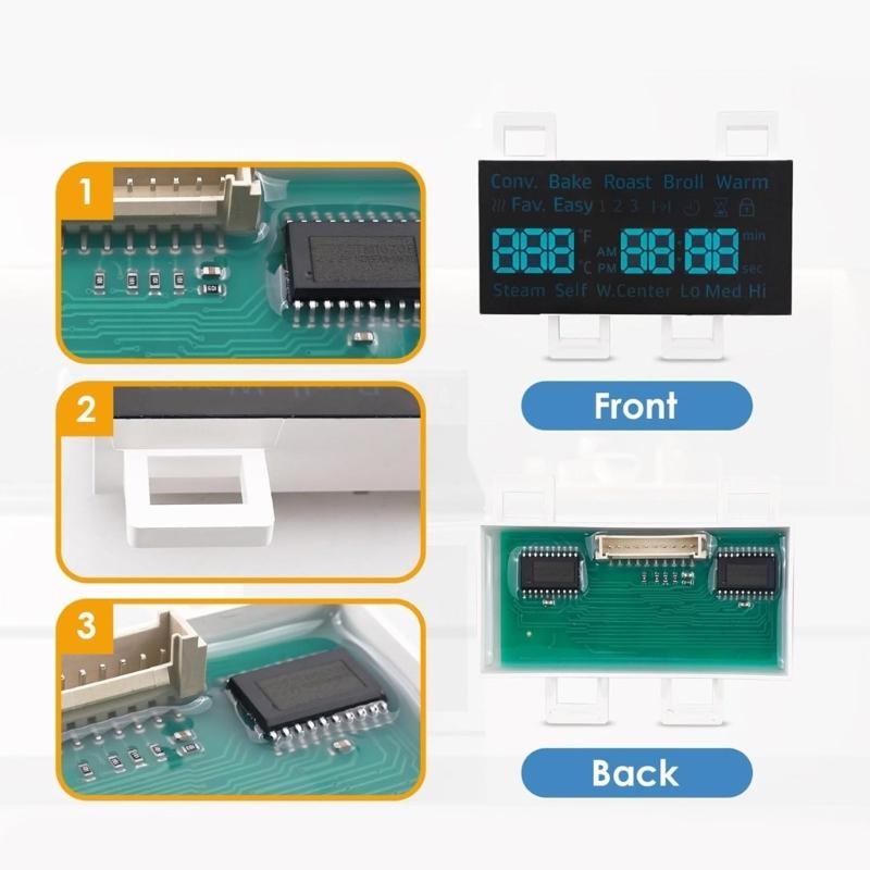 Replacement LED Panel DE07-00129A LED Screen Plastic Texture Suitable for Select Oven/Stove Models Easy Installation