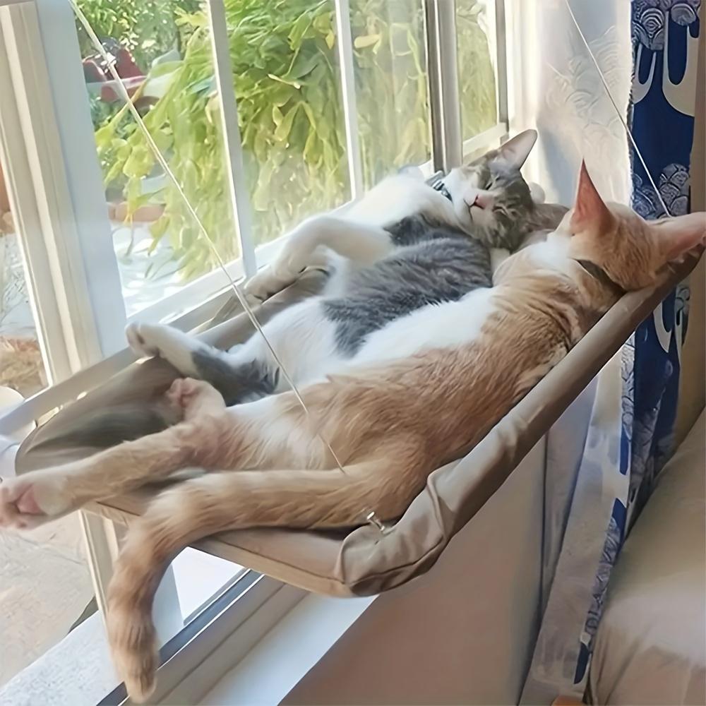 Super Soft Cat Window Hammock | Comfortable Cloud Cat Seat with Durable PP Material, Safety Mount, , Ideal for Sunbathing and Relaxing, Pet Accessory
