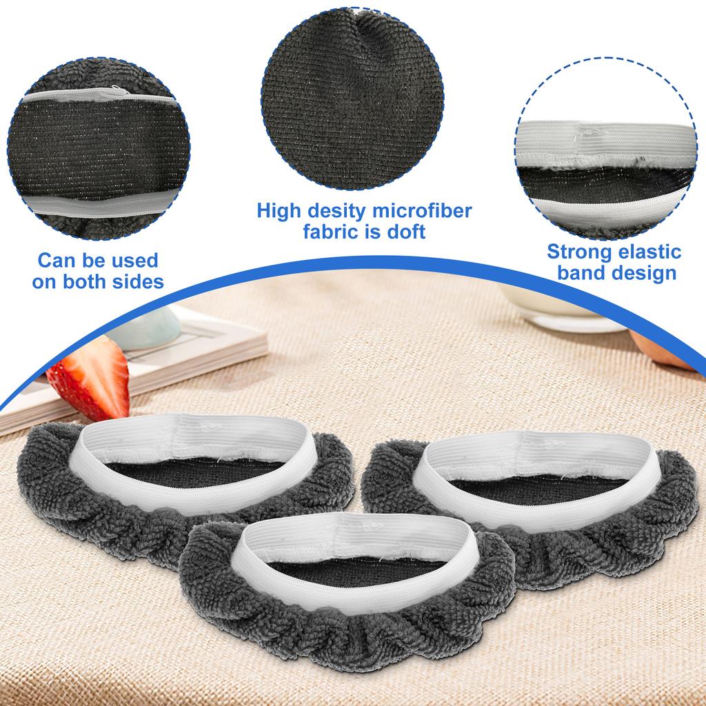 16 шт. Сменные насадки для паровой швабры, насадки из микрофибры для швабры, моющиеся, многоразовые, аксессуары из паровой ткани для ручного пароочистителя для дома