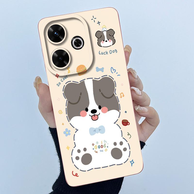Case For Xiaomi Poco M6 4G Redmi 13 4G 13 5G Cute Panda Sweet Girls Cats Silicone Soft Back Cover Bumper Slim Protective Casing