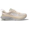 HOKA One One Bondi 8 Удобные Модные Универсальные Нескользящие Прочные Кроссовки для Бега с Низким Верхом Мужские Кроссовки Белый Синий 1127953-OKB