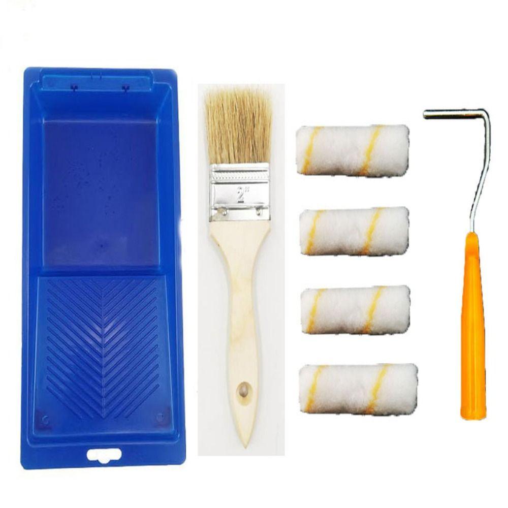 30.5*15*4.5cm Short Nap Roller Covers Polyester Paint Brush 7-PK Paint Roller Set Cabinet