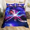 Lightsaber Duvet Cover Set Full,Galaxy Universe Planet Bedding Set 3pcs for Teens Room Decor,Trippy Star Sky Comforter Cover