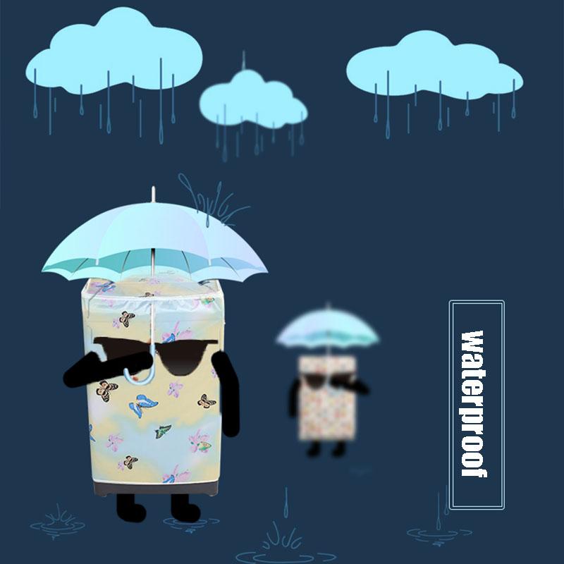 Водонепроницаемый чехол для стиральной машины, домашний полиэстеровый валик для стирки, серебряное покрытие, пылезащитный чехол