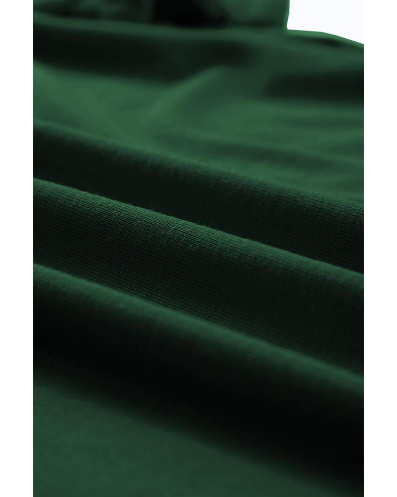 Azura Exchange Green Casual Plain Crew Neck Tee