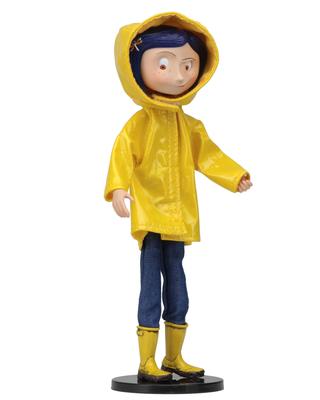 NECA Коралина и Мир Кошмаров Гибкая Модная Кукла Коралина в Плаще 7-дюймовая Вер.