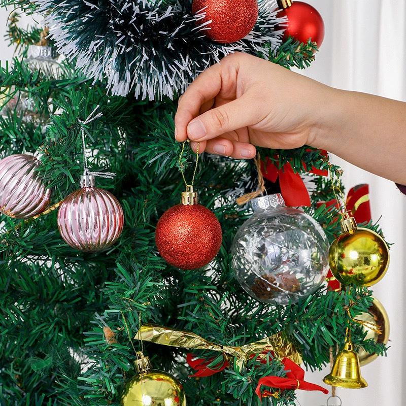 10Pcs/box Decoration Ball New Year Gift Party Decor 5cm Xmas Tree Pendent Color Christmas Balls Tree Ornaments